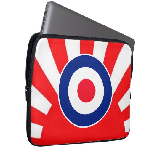 MOD Target Roundel Sunburst Style Laptopschutzhülle (Vorne Rechts)