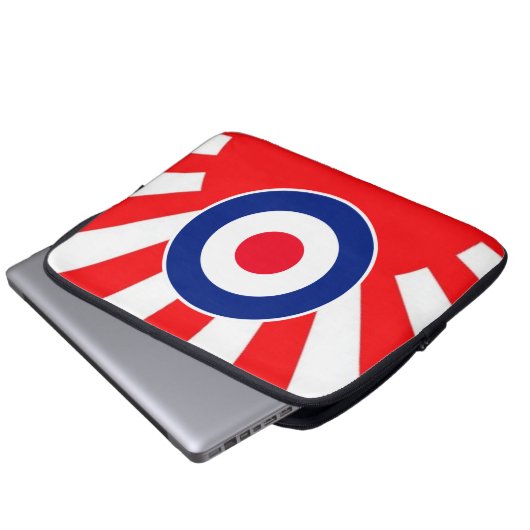 MOD Target Roundel Sunburst Style Laptopschutzhülle (Vorne Knopf)