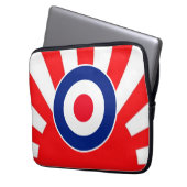 MOD Target Roundel Sunburst Style Laptopschutzhülle (Vorderseite Links)
