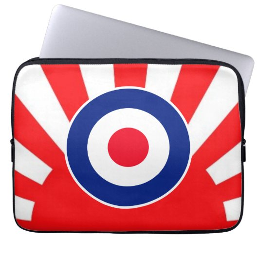 MOD Target Roundel Sunburst Style Laptopschutzhülle (Vorderseite)