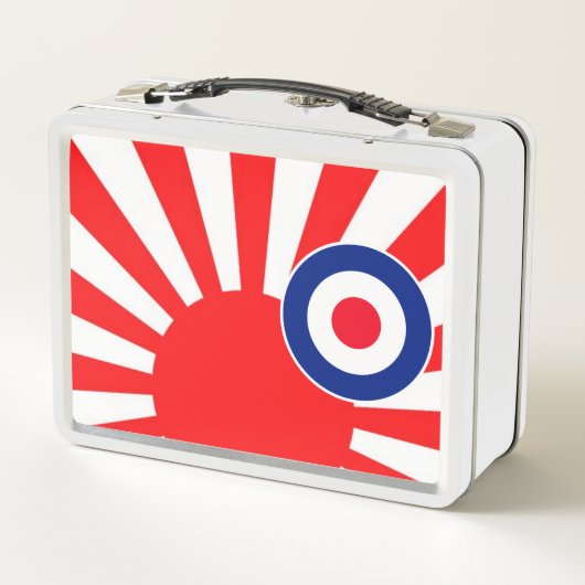 MOD Target Roundel Sunburst Style Metall Brotdose (Rückseite)