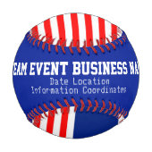 Mod Target Roundel US Flagge Personalisiert Baseball (Rückseite)