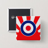 MOD-Target-Rundscheibe auf Sonnenstrahlen Button (Vorne & Hinten)