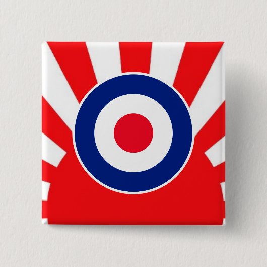 MOD-Target-Rundscheibe auf Sonnenstrahlen Button (Vorderseite)