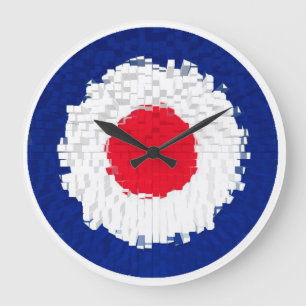 Mod Target with effect applied Große Wanduhr