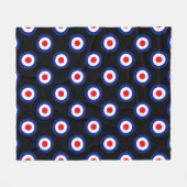MOD Targets Roundel auf Schachbretts Fleecedecke (Vorderseite (Horizontal))