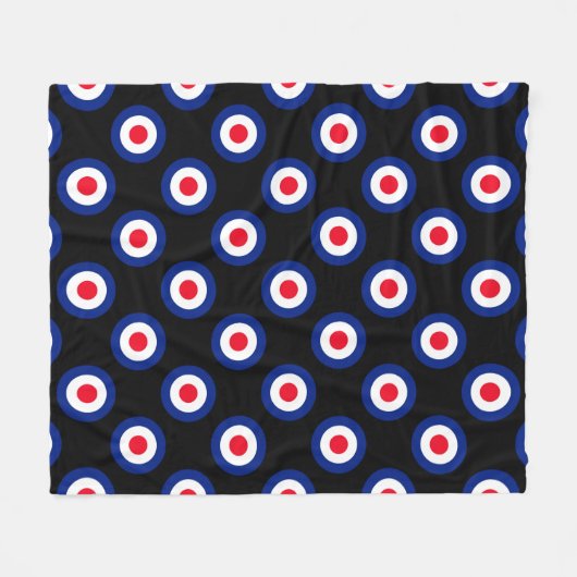 MOD Targets Roundel auf Schachbretts Fleecedecke (Vorderseite (Horizontal))