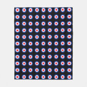MOD Targets Roundel auf Schachbretts Fleecedecke (Vorderseite)