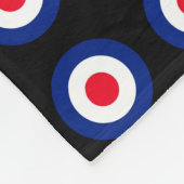 MOD Targets Roundel auf Schachbretts Fleecedecke (Ecke)