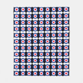 MOD Targets Roundel auf Schachbretts Fleecedecke (Vorderseite)
