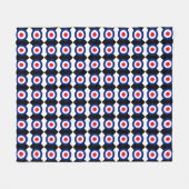MOD Targets Roundel auf Schachbretts Fleecedecke (Vorderseite (Horizontal))