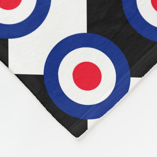 MOD Targets Roundel auf Schachbretts Fleecedecke (Ecke)