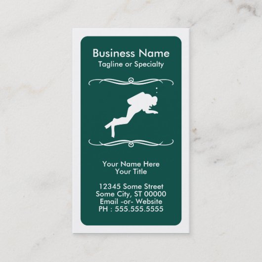 Mod-Tauchen Visitenkarte (Vorderseite)