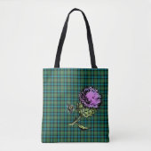 Mod Thistle und Bee Tote Tasche (Vorderseite)