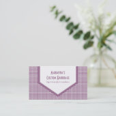 Mod Tiles Business Card, Lavendel Visitenkarte (Stehend Vorderseite)