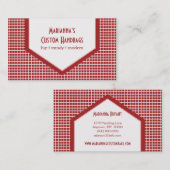 Mod Tiles Business Card, rot Visitenkarte (Vorne/Hinten)