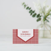 Mod Tiles Business Card, rot Visitenkarte (Stehend Vorderseite)