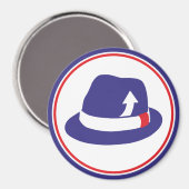 Mod Trilby Magnet (Vorderseite/Rückseite)