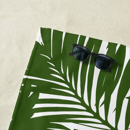 Mod Tropics Palm Leaf Pattern Beach House Strandtuch (Beispiel)