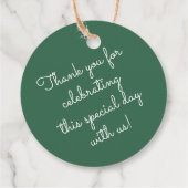 Mod Tropische Vegetation Monstera Leaf Geschenkanhänger (Rückseite)