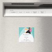 Mod türkisfarbene Braut & Bräuche speichern das Da Magnet (In Situ (Geschirrspüler))