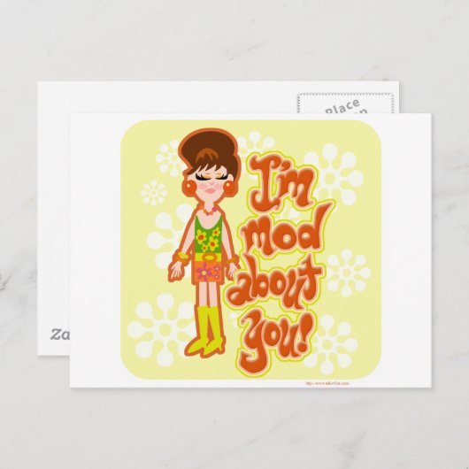 Mod über Ihr Mädchen Postkarte (Vorne/Hinten)