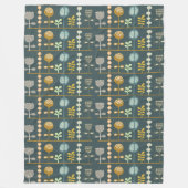 Mod Unique Artistic Artisan Designer Trendy Fleecedecke (Vorderseite)