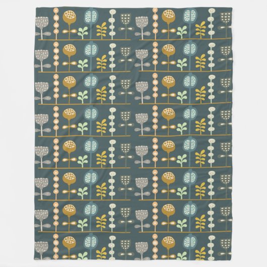 Mod Unique Artistic Artisan Designer Trendy Fleecedecke (Vorderseite)