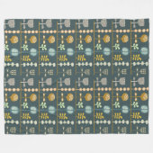 Mod Unique Artistic Artisan Designer Trendy Fleecedecke (Vorderseite (Horizontal))