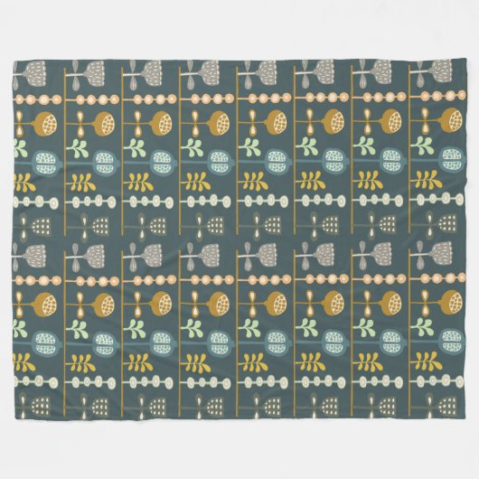 Mod Unique Artistic Artisan Designer Trendy Fleecedecke (Vorderseite (Horizontal))