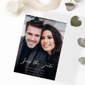 MOD V Foto Elegant Save the Date - Dunkel Einladung
