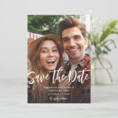 MOD V Foto Save the Date kühl - leichter Einladung (Stehend Vorderseite)