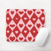 Mod Valentine Hearts Mousepad (Mit Mouse)