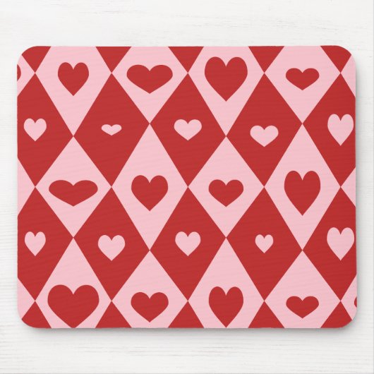 Mod Valentine Hearts Mousepad (Vorne)