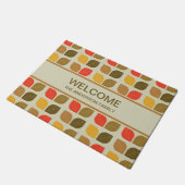 Mod Verlasse Autumn Fall Geometric Pattern Fußmatte (Schrägansicht)