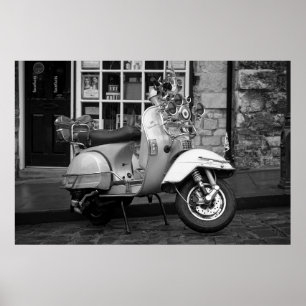 Mod Vintag Scooter Poster
