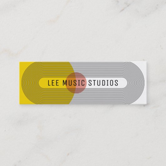 Mod-Visitenkarte Mitte des Jahrhunderts Mini Visitenkarte (Vorderseite)