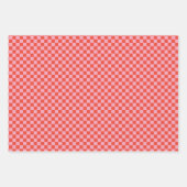 Mod Wavy Groovy Hippie Retro Weihnachten Rosa Rot Geschenkpapier Set (Vorderseite 2)