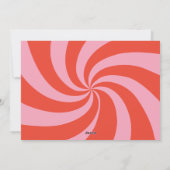 Mod Wavy Retro Rosa Weihnachten Weihnachten Non-Fo (Rückseite)