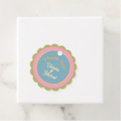 Mod Wedding Daisy Colorful vielen Dank Geschenkanhänger (Beispiel)