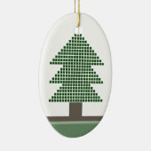 Mod Weihnachtsbaum Oval Ornament (Rechts)