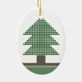 Mod Weihnachtsbaum Oval Ornament (Hinten)