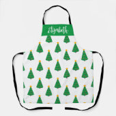 Mod Weihnachtsbaum Print Schürze (Vorderseite)