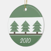 Mod Weihnachtsbäume Runde Ornamente (Links)