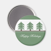 Mod Weihnachtsbaumen Holiday Magnet (Vorderseite/Rückseite)