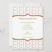 Mod-WeihnachtsParty Einladung mit Bäume groupon (Vorderseite)