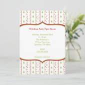 Mod-WeihnachtsParty Einladung mit Bäume groupon (Stehend Vorderseite)