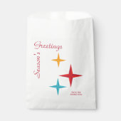 Mod Weihnachtsstars, Moderner Feiertag Mitte des J Geschenktütchen (Vorderseite)