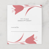 MOD WEIN TULIP WEDING PLATZKARTE (Außenseite Aufgefaltet)