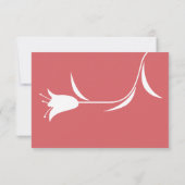 MOD WEIN TULIP WEDING RSVP KARTE (Rückseite)